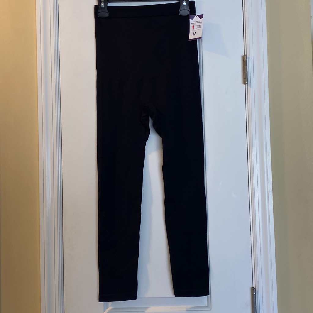 Black High Waisted Shapewear Tights Nwt